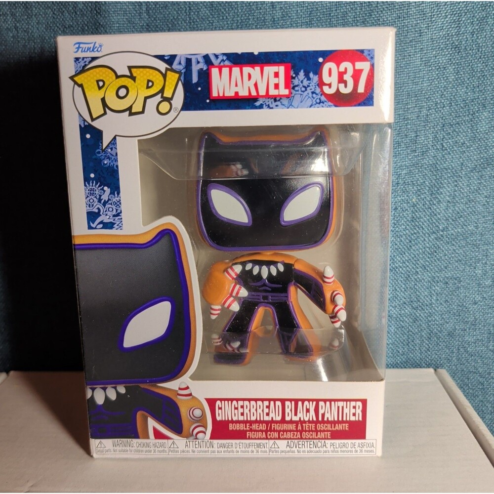 Funko Pop! Vinyl: Marvel - Gingerbread Black Panther #937 NIB with Protector